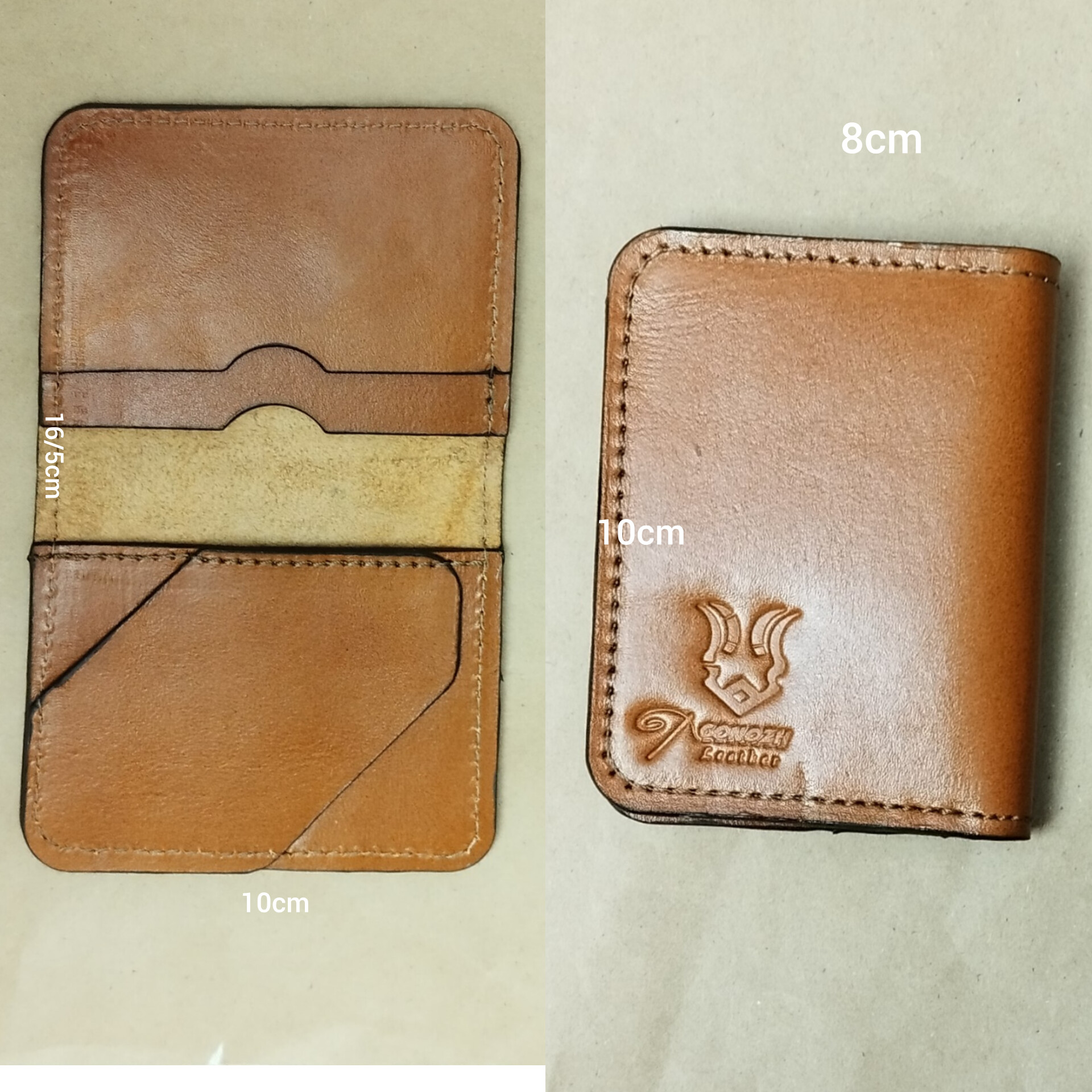 جاکارتی چرم طبیعی دست‌دوز -image