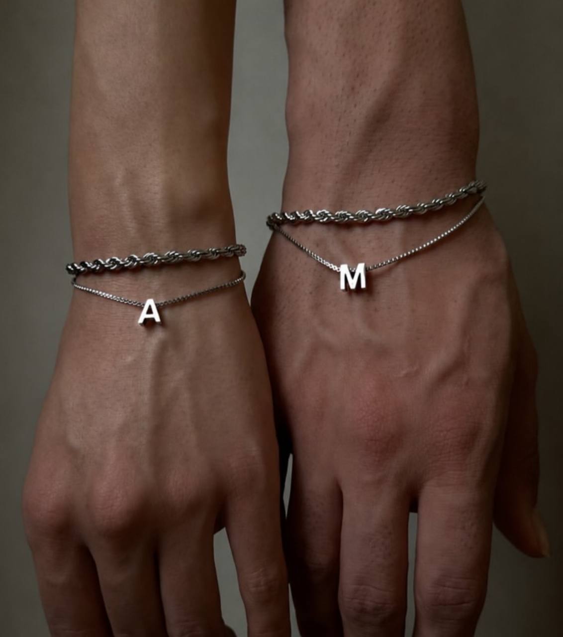 دستبند دولاین حروف (طنابی)-image