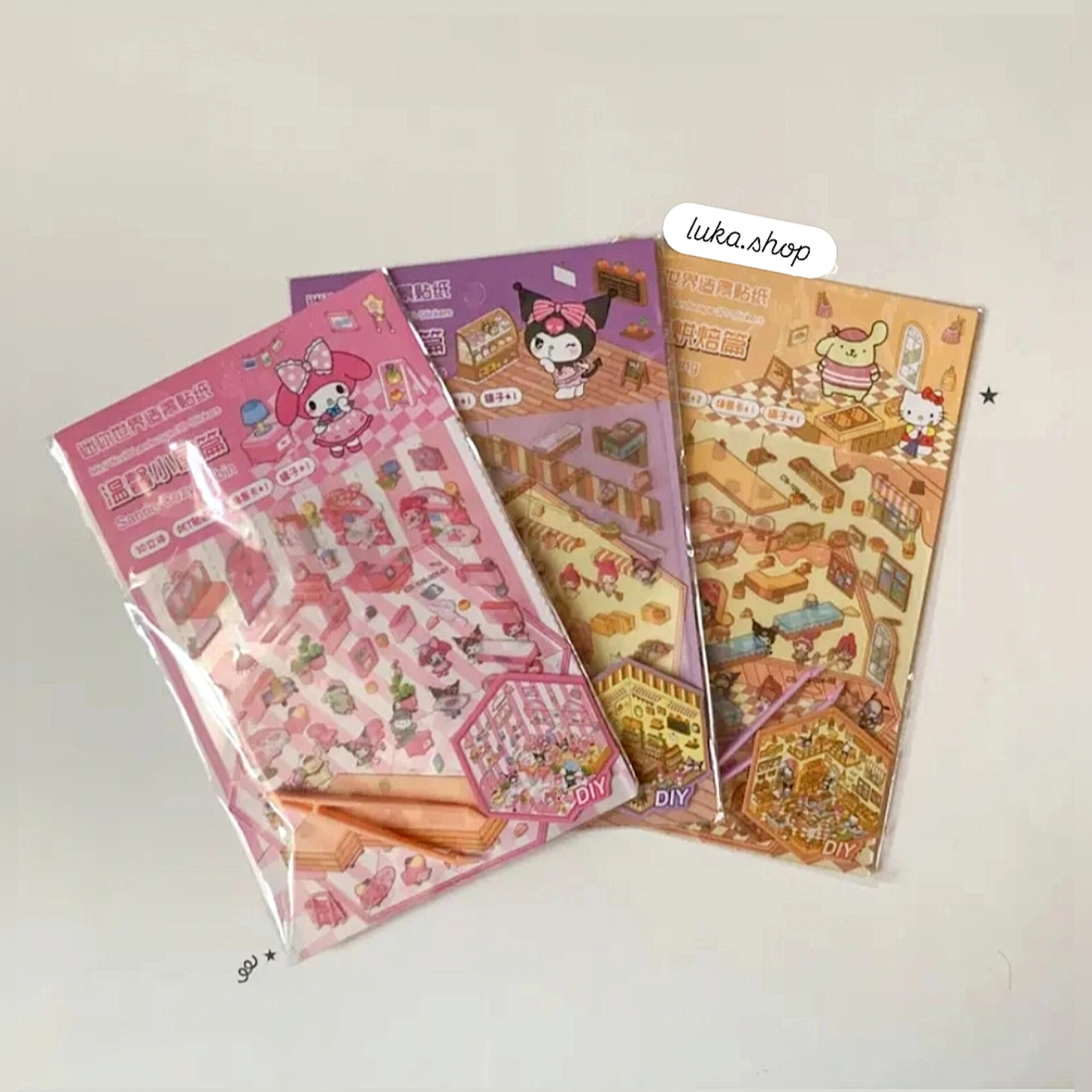 برچسب چیدمانی 3D کالکشن SANRIO🍥✨