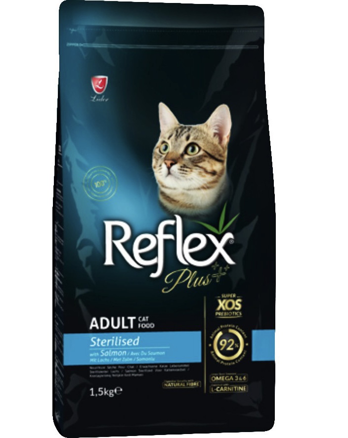 غذای خشک گربه عقیم شده رفلکس با طعم ماهی سالمون Reflex sterilised salmon 