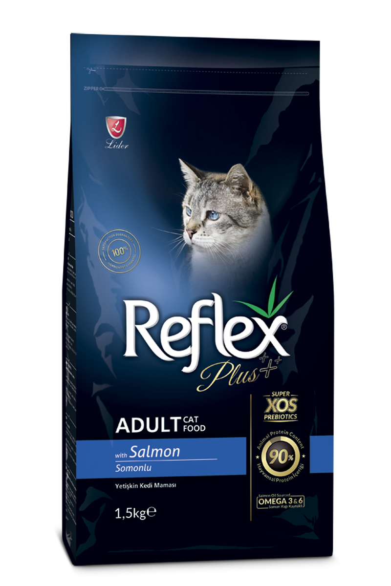 غذای خشک گربه رفلکس با طعم ماهی سالمون Reflex -image